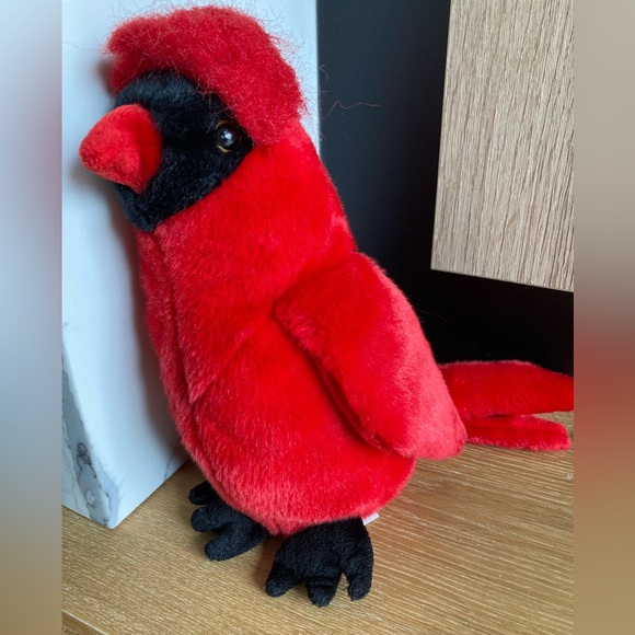 Ty The Beanie Buddies collection Red Cardinal plush toy 2001 - Picture 3 of 8